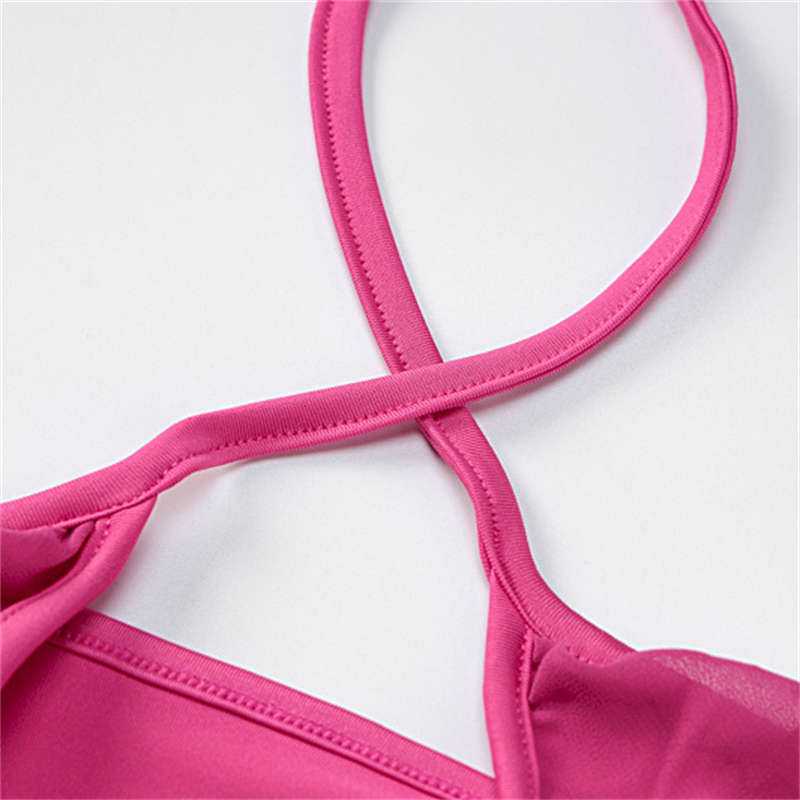 Women's Clothing Fashion Sleeveless Sexy Hollow Out Wooden Ear Backless Hip Skirt - 图片 15