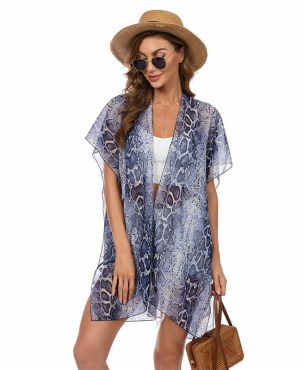 Beachwear Summer Chiffon Sunscreen Shawl Batwing Sleeve Cardigan Fashion