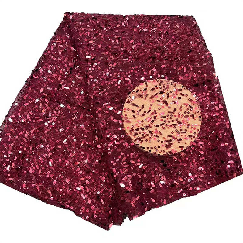 Pearl Melon Seeds Sequined Fabric DIY Clothing Wedding Sequined Fabric - 图片 12