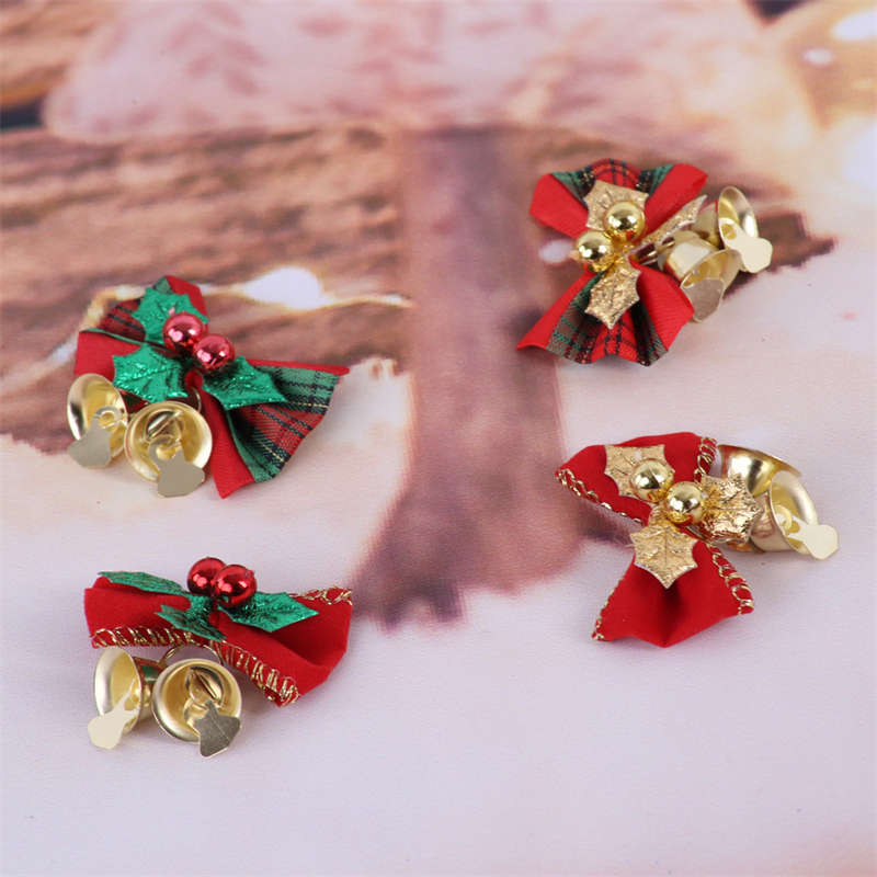 12PC Mini Bow Christmas Tree Decoration Christmas Gift Box Dress up Christmas DIY Accessories - 图片 4