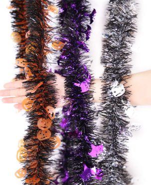 2PC Halloween Decorative Color Bar Haunted House Scene Layout Pumpkin Skull Halloween Pendant