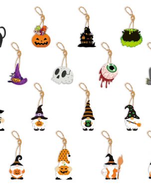 8PC Halloween Ghost Festival Theme Party Atmosphere Arrange Hangings Halloween Creative Decor
