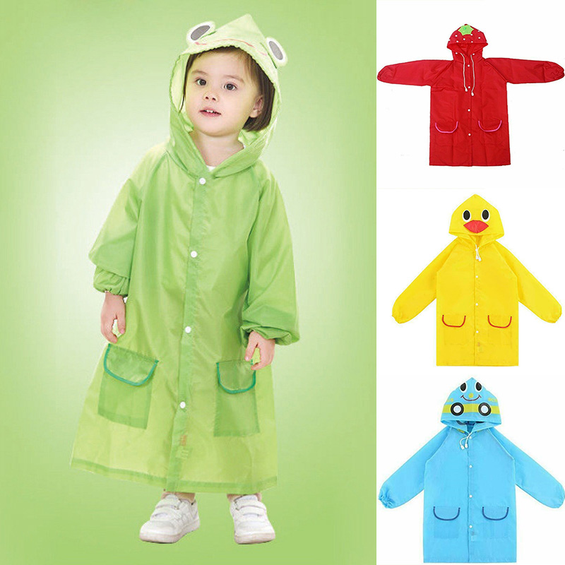 Cute Children Hooded Rain Coat Kids Jacket Poncho Raincoat Nursery - Image 13