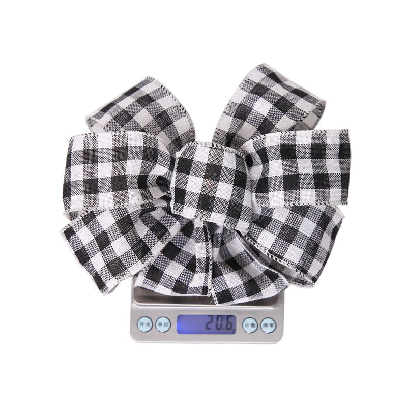 2PC Christmas Bowknot Polyester Large Bow Christmas Tree Decor Bowknot Ornaments - 图片 6