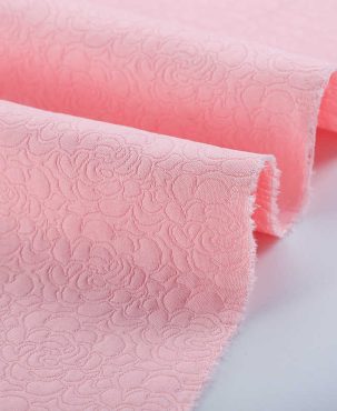 Small Chinese Rose Jacquard Fabric Elegant Retro Jacquard Fabric DIY Fabric