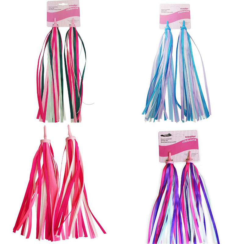 Kids Child Handlebar Bike Scooters Streamers Sparkle Tassel Ribbon Girls Boys - Image 17
