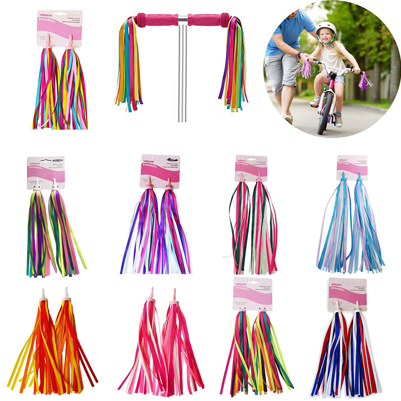 Kids Child Handlebar Bike Scooters Streamers Sparkle Tassel Ribbon Girls Boys - Image 22