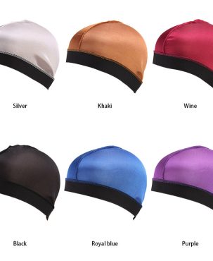 Imitation Silk Bottoming Hood Hat Wig Wide Edge Elastic Pile Cap Baotou Cap