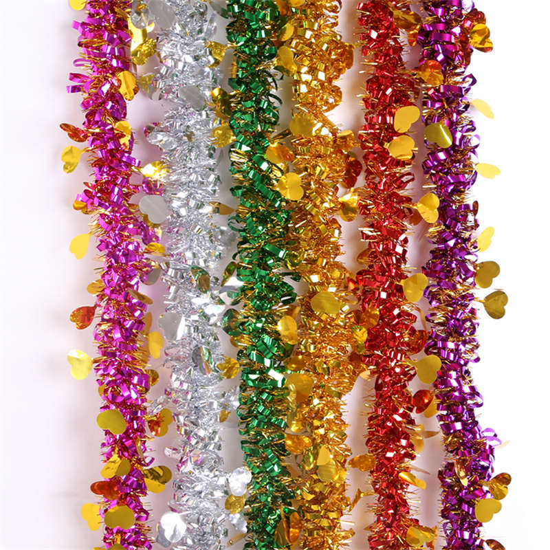 2PC Christmas Tree Loving Heart Decor Color Strip Wedding Latte Christmas Decor - Image 3