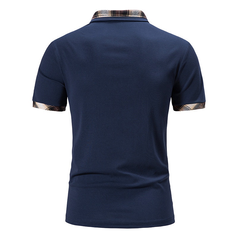 Mens Shirts Short Sleeve Tee Top Summer Casual Muscle Golf Plaid T-Shirt UK - Image 5