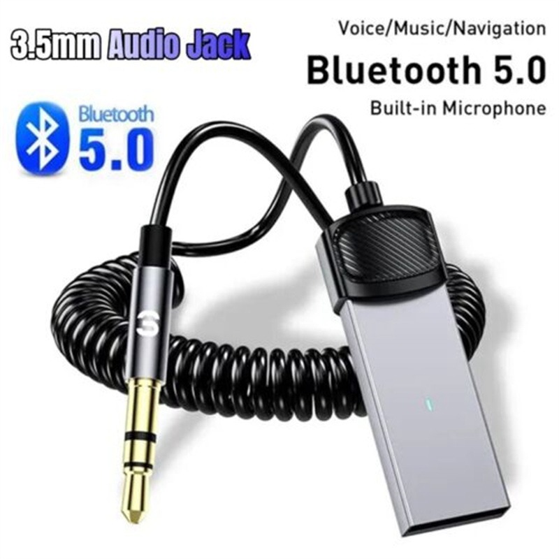 Car USB Bluetooth Aux Adapter Dongle USB To 3.5mm Jack Audio Wireless Handsfree - Image 7