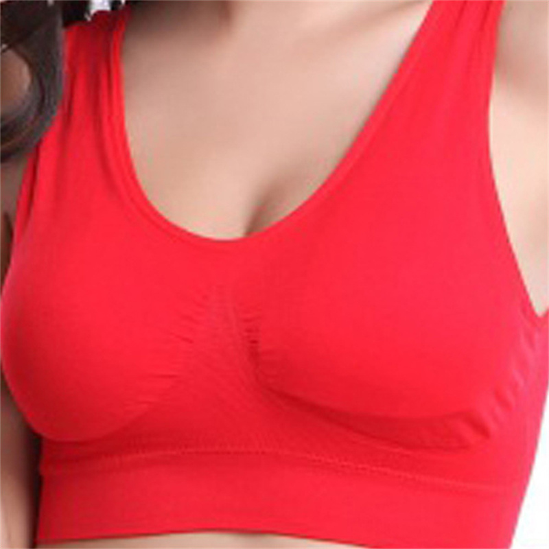 Foreign Trade Double-Layer Seamless Sports Bra Large Size Shockproof Push-up Vest Seamless Yoga Adjustable Underwear Bra - Image 5