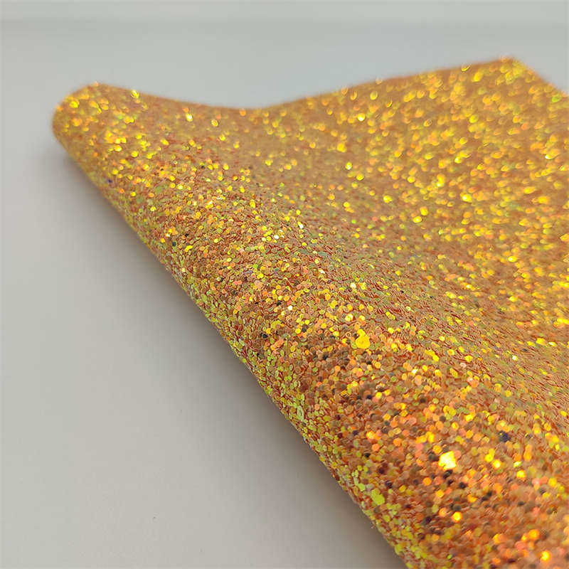 A4 Shiny Holographic Coarse Powder Colorful Fabric Crafts Clothing DIY Fabric - 图片 10