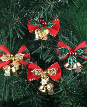 12PC Mini Bow Christmas Tree Decoration Christmas Gift Box Dress up Christmas DIY Accessories