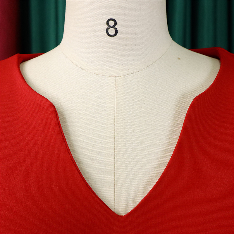 Women's Clothing V-neck Fashion Temperament Pencil Skirt Supply Dress - Image 5