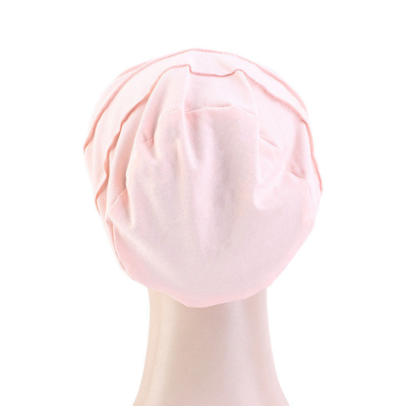 Double-Layer Satin Lined Chemotherapy Cap Women's Pullover Cap Nightcap Cotton Confinement Cap - 图片 6