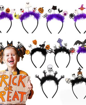 Halloween Hairband Decoration Party Decoration Supplies Photo Props Bat Cat Pumpkin Headband