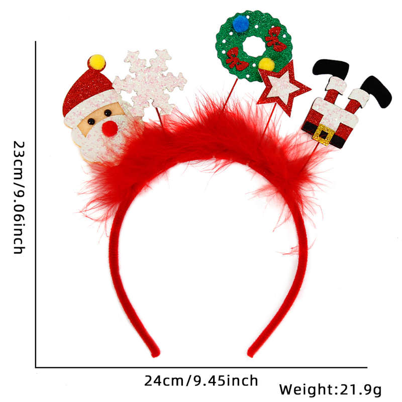 Christmas Headband Children Adult Party Decor Elk Antlers Headband Christmas Decor - Image 10