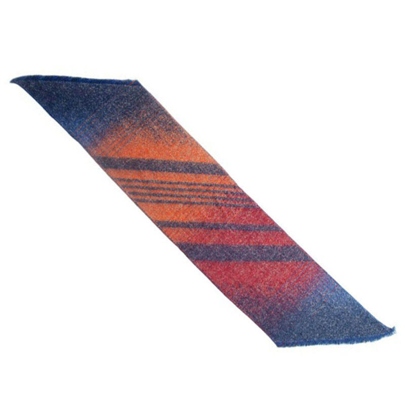 Women's Shawl Autumn and Winter Thickened Circle Yarn Striped Bevel Scarf Keep Warm - 图片 6