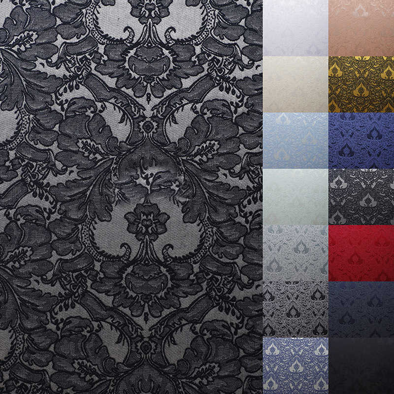 Pagoda Pattern Jacquard Fabric Vintage Embossed Polyester Cotton Jacquard Fabric DIY Fabric - 图片 14