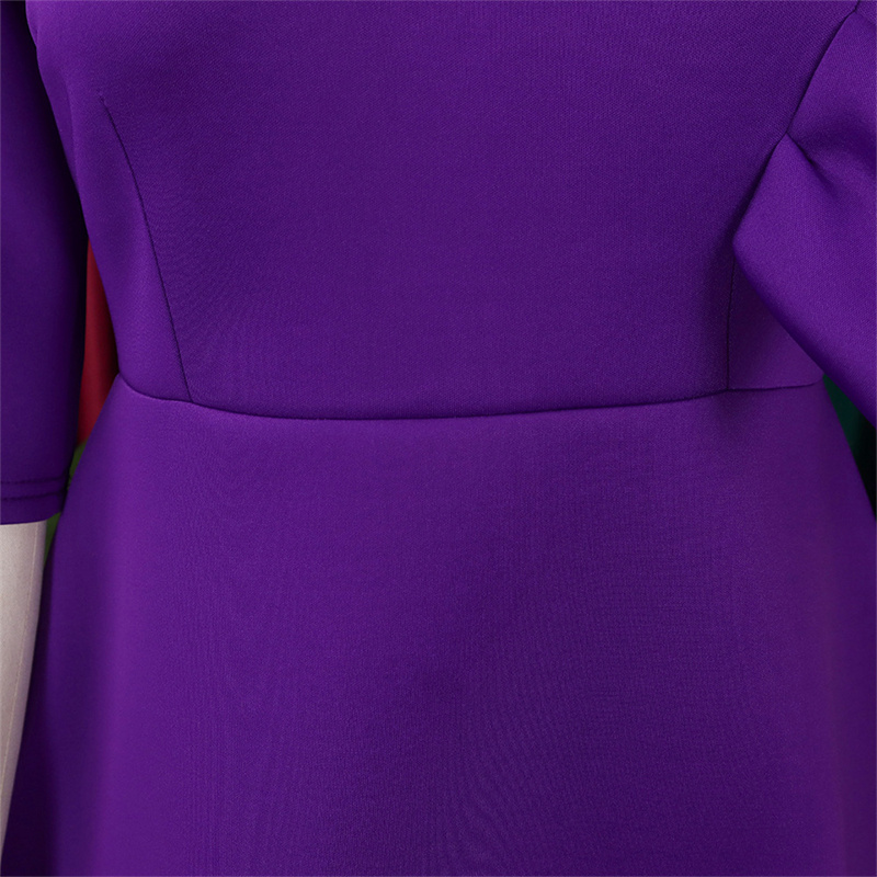 Women's Clothing Fashion Elegant Solid Color Large Swing Skirt Ruffled Dress - 图片 7
