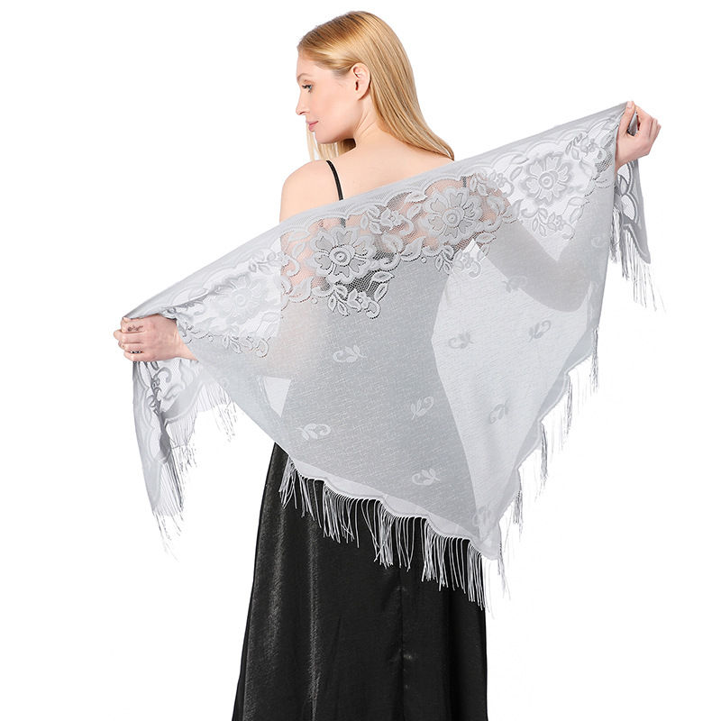 Lace Triangular Binder Shawl Wedding Dress Scarf Party Ball Dinner Shawl Fashion - 图片 3