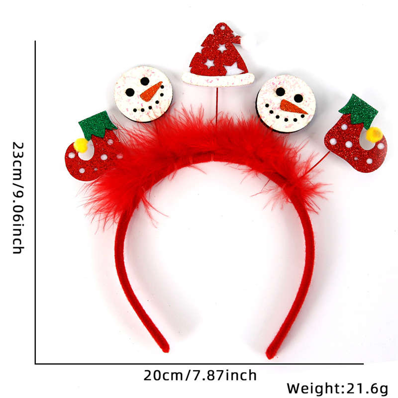 Christmas Headband Children Adult Party Decor Elk Antlers Headband Christmas Decor - Image 12