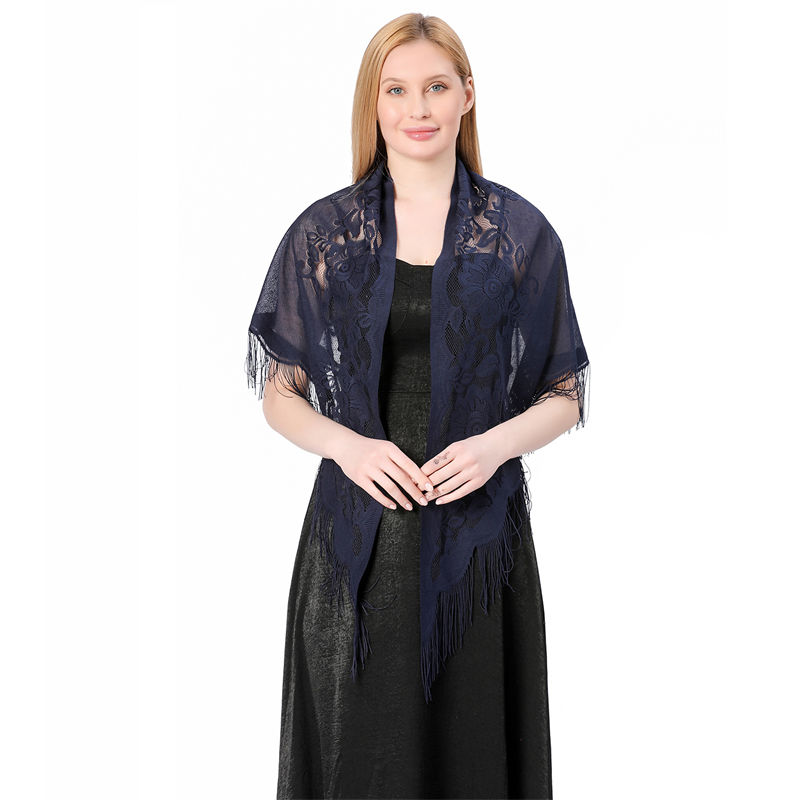 Lace Triangular Binder Shawl Wedding Dress Scarf Party Ball Dinner Shawl Fashion - 图片 4