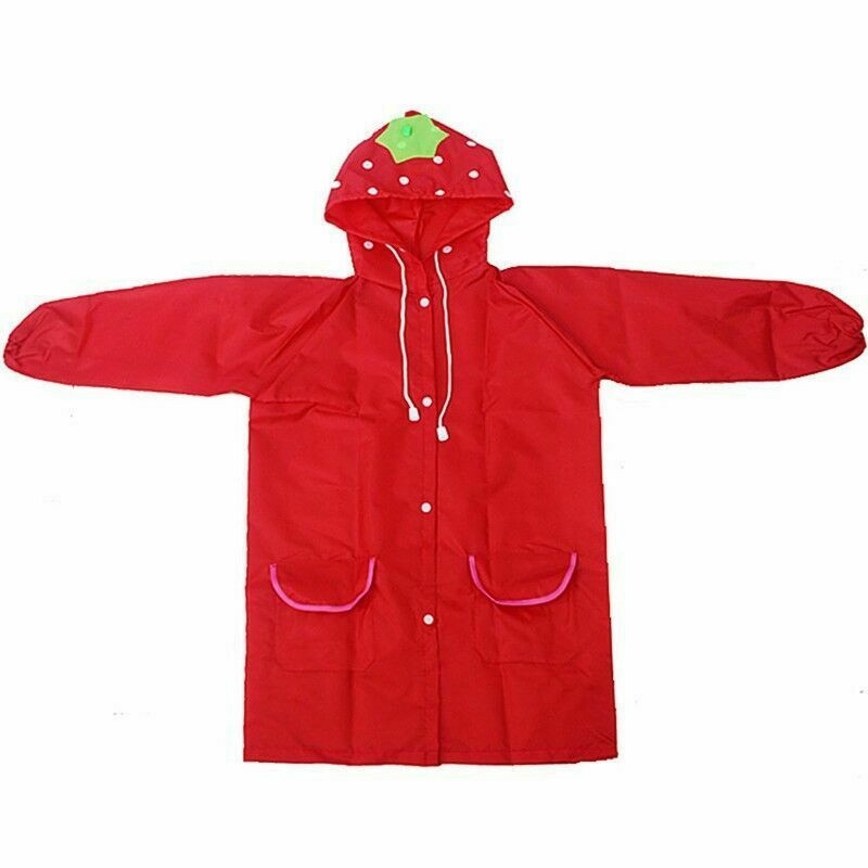 Cute Children Hooded Rain Coat Kids Jacket Poncho Raincoat Nursery - Image 9