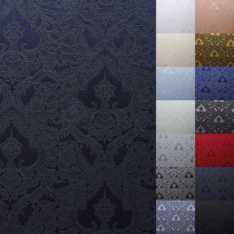 Pagoda Pattern Jacquard Fabric Vintage Embossed Polyester Cotton Jacquard Fabric DIY Fabric - 图片 15