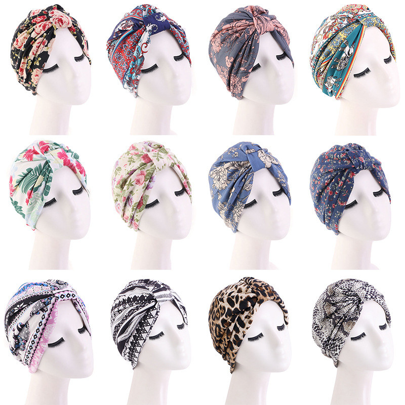 Women's Style Headscarf Cap Lining Satin Chemotherapy Cap Turban Hat Muslim Hat
