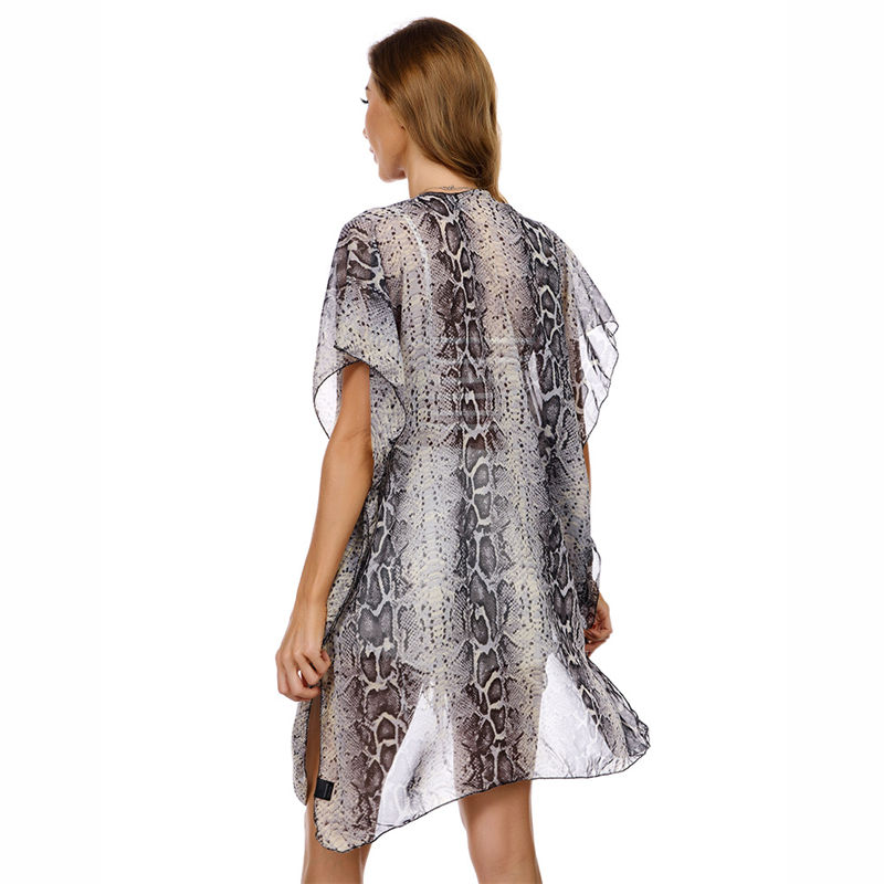 Beachwear Summer Chiffon Sunscreen Shawl Batwing Sleeve Cardigan Fashion - 图片 4