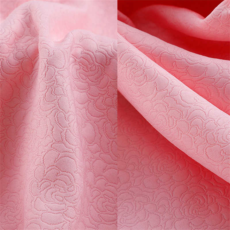 Small Chinese Rose Jacquard Fabric Elegant Retro Jacquard Fabric DIY Fabric - Image 5