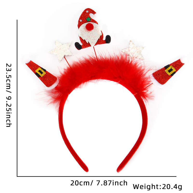 Christmas Headband Children Adult Party Decor Elk Antlers Headband Christmas Decor - Image 14