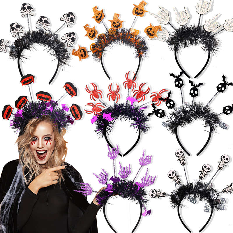 Halloween Headband Pumpkin Spider Headband Ghost Festival Party Atmosphere Headdress