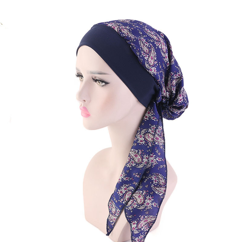 Pure Color Imitation Silk Tam-O'-Shanter Elastic Ribbon Woven Hat Pirate Hat - 图片 6