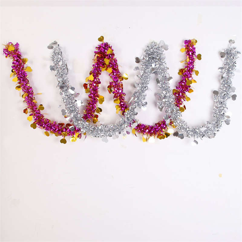 2PC Christmas Tree Loving Heart Decor Color Strip Wedding Latte Christmas Decor - Image 7