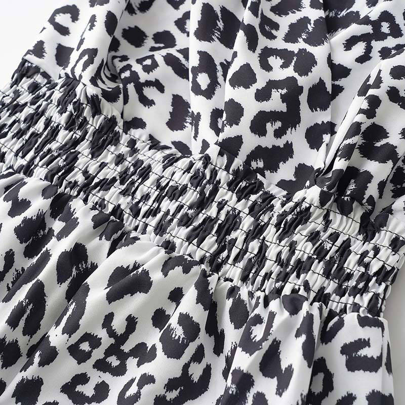 Dress Summer Leopard Print Sling Group Foreign Trade Women's Clothing Leopard Print - Image 12