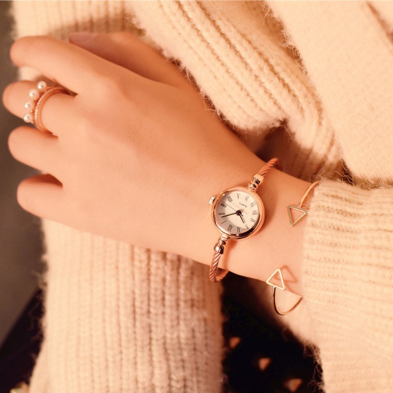Bracelet Watch for Girls Student Minimalist Small Thin Strap Ins Retro Easy Matching Small Fresh Opening - 图片 3