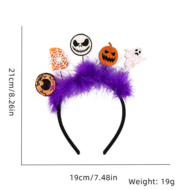 Halloween Hairband Decoration Party Decoration Supplies Photo Props Bat Cat Pumpkin Headband - 图片 11
