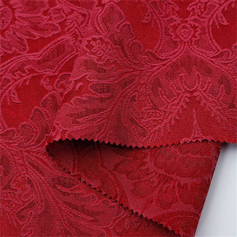 Pagoda Pattern Jacquard Fabric Vintage Embossed Polyester Cotton Jacquard Fabric DIY Fabric - 图片 4