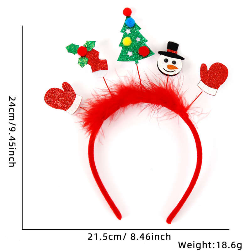 Christmas Headband Children Adult Party Decor Elk Antlers Headband Christmas Decor - Image 15