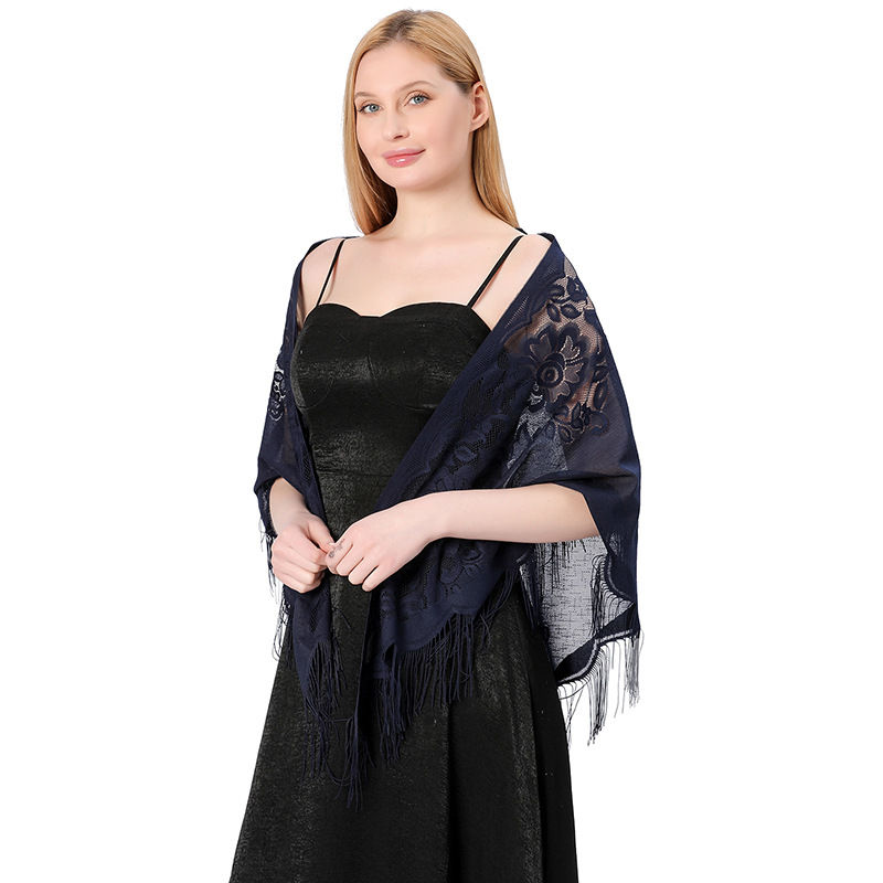 Lace Triangular Binder Shawl Wedding Dress Scarf Party Ball Dinner Shawl Fashion - 图片 5