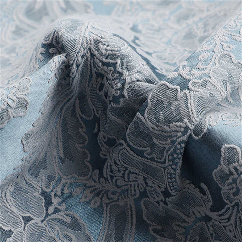 Pagoda Pattern Jacquard Fabric Vintage Embossed Polyester Cotton Jacquard Fabric DIY Fabric - 图片 5