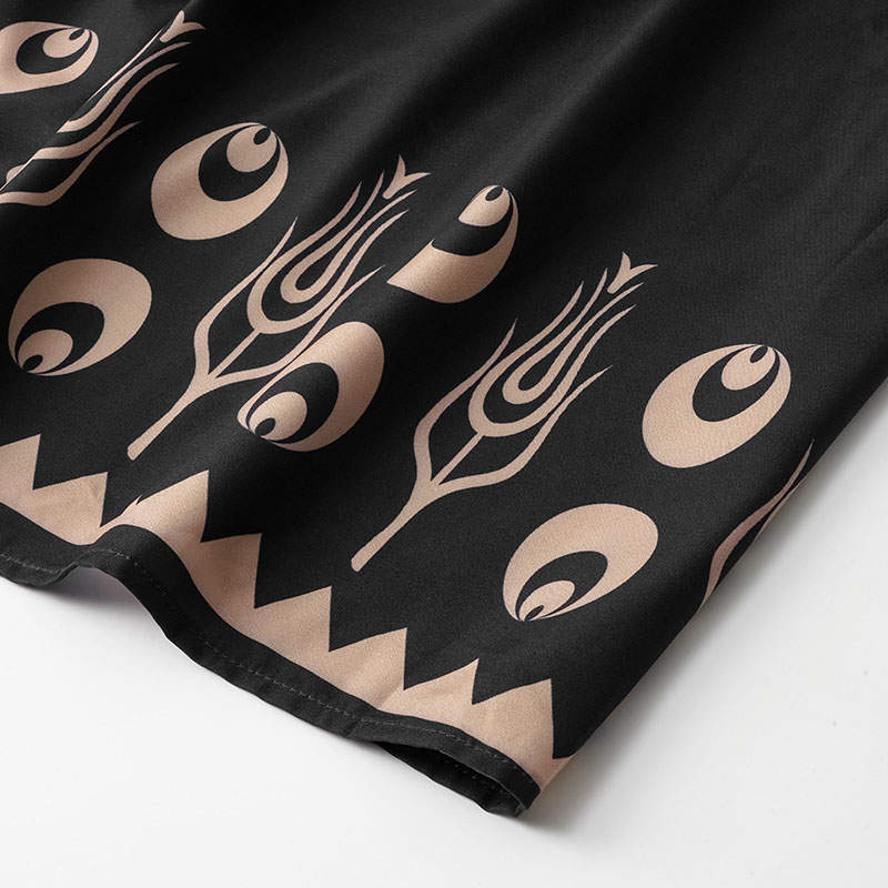 Women's Clothing Summer National Style Printing Half-Length Sleeve Dress - Image 16