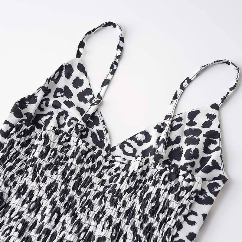 Dress Summer Leopard Print Sling Group Foreign Trade Women's Clothing Leopard Print - Image 13