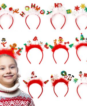 Christmas Headband Children Adult Party Decor Elk Antlers Headband Christmas Decor