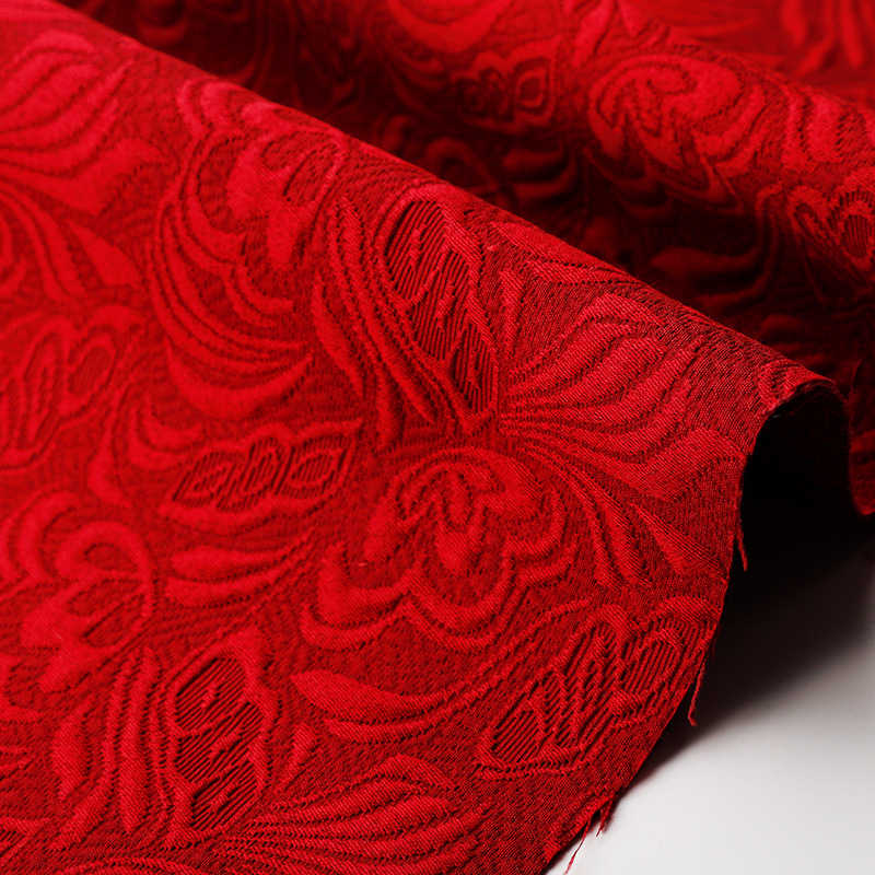 Embossed Thickened Butterfly Jacquard Fabric Retro Solid Color Fabric DIY Fabric - 图片 5
