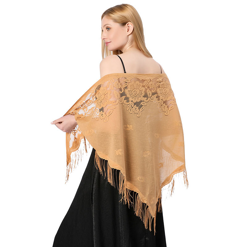 Lace Triangular Binder Shawl Wedding Dress Scarf Party Ball Dinner Shawl Fashion - 图片 6