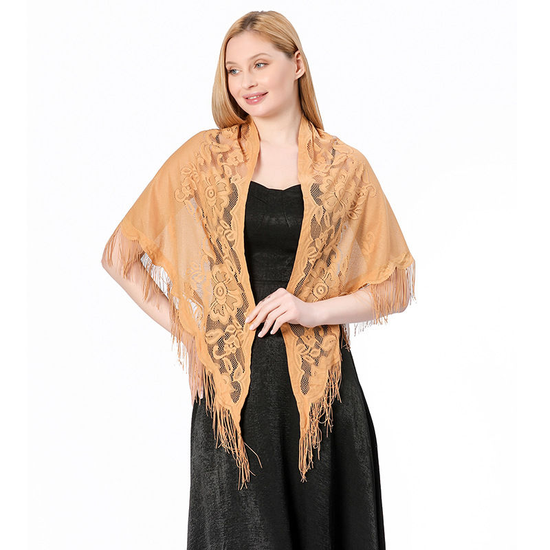 Lace Triangular Binder Shawl Wedding Dress Scarf Party Ball Dinner Shawl Fashion - 图片 7